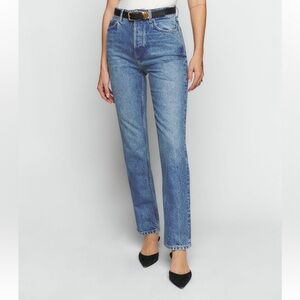 Reformation - Cynthia High Rise Straight Jeans